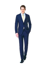 平驳领单西服真手绘效果图