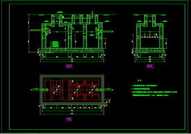 小型化粪池cad施工图