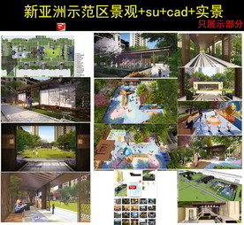 新亚洲住宅示范区景观方案模型
