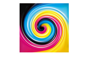 创意红色质感扭曲空间背景