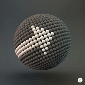 创意质感立体球体立体箭头