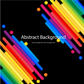 矢量炫彩彩虹商业综合体