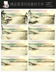 中国风江南水墨LED视频背