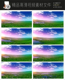 中国美各地风光大草原大屏幕视频