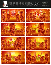 龙柱动态视频LED视频背