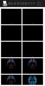 黑白空间建筑转场LED视频