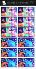 音响喇叭传播蓝圈转场LED视频