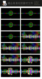 音响喇叭传播蓝圈转场LED视频