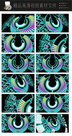 音响喇叭传播蓝圈转场LED视频