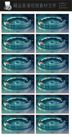 音响喇叭传播蓝圈转场LED视频