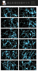 绚丽彩色光点灯光秀LED视频