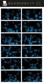 绚丽彩色光点灯光秀LED视频