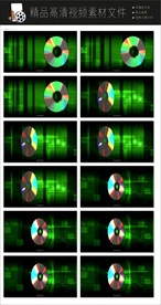 创意梦幻灯展光效闪烁变幻空镜头