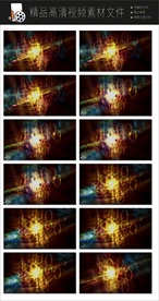 音符飘动音乐粒子世界场空镜头