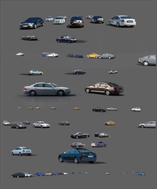 制作效果图后期所需的车辆PSD