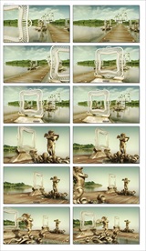 粒子星光旋转万花筒vj视频婚礼