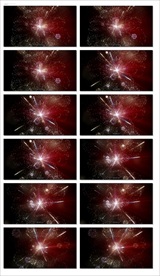 粒子星光旋转万花筒vj视频婚礼