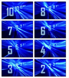 震撼炫酷10秒大气倒计时转场