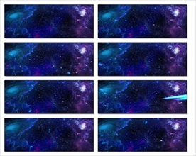 炫酷震撼慢速黑色星空