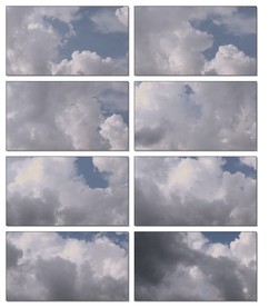 超美蓝天白云转场LED频片头