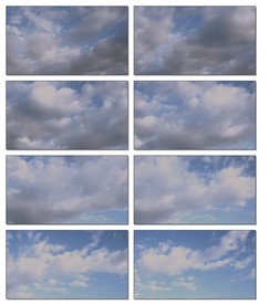 超美蓝天白云转场LED频片头