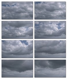 超美蓝天白云转场LED频片头