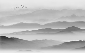 大型山水画背景壁纸