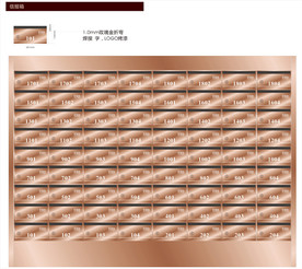 房地产玫瑰金小区信报箱牛奶箱