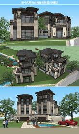 新中式风格山地独栋别墅