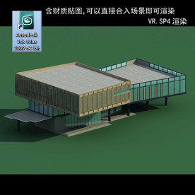 写字楼 现代办公楼 建筑模型图