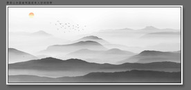 高清山水装饰画