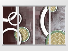 立体图案几何唯美大气简约移门