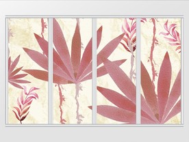 现代简约几何叶子移门