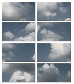 延时蓝天白云动态视频云层流云