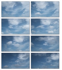 蓝天白云动态视频云层流云延时