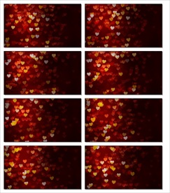 梦幻唯美爱心视频LED大屏片头