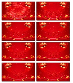 红双喜婚礼喜字蜡烛背景视频