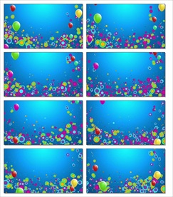 儿童动画卡通蓝天气球视频背景