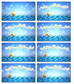 卡通动画童年儿童背景视转场视频