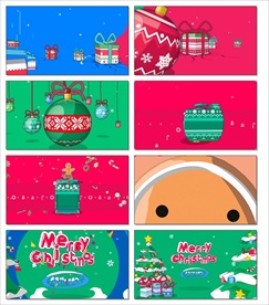 圣诞视频LED视频素材