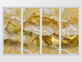 金色大理石纹理移门