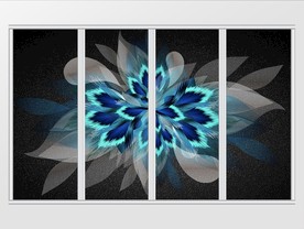 现代简约梦幻羽毛移门