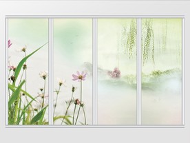 清新现在简约移门