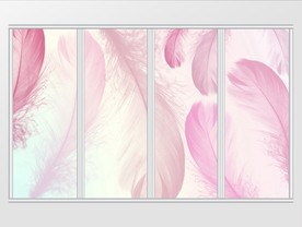 现代唯美简约风格羽毛移门