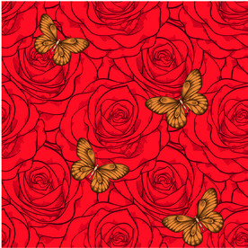 矢量鲜花玫瑰花底纹背景