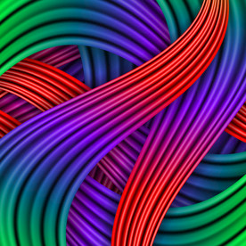 炫彩质感线条几何图形不规则图形