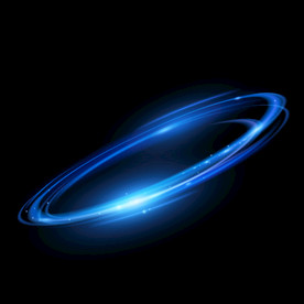 炫彩绚丽光影圆形几何图形