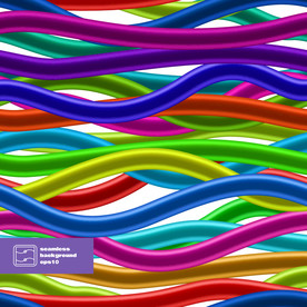 炫彩质感线条潮玩几何图形