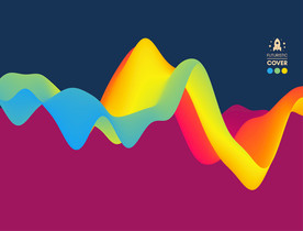 创意炫彩质感背景山峰