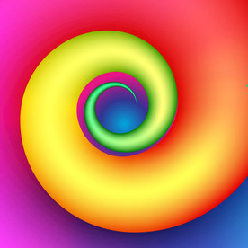 创意炫彩旋转空间质感背景